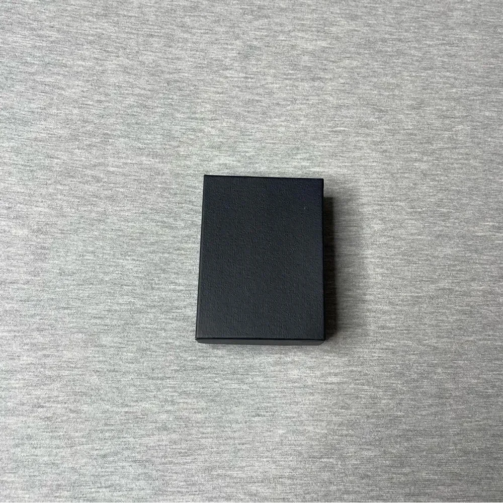 Macy’s Solid Black 4” x 3” Jewelry Necklace & Bracelet Gift Box